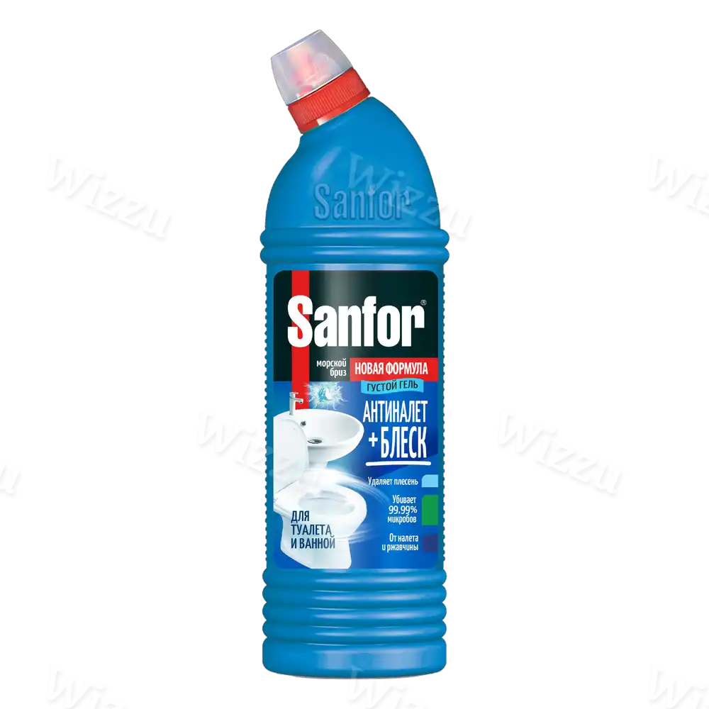 Средство SANFOR санитарно-гигиеническое WC гель Морской Бриз 750гр