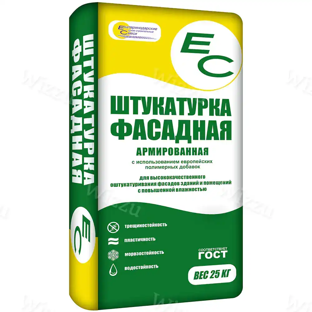 Цементная штукатурка 25 кг ЕС Фасадная