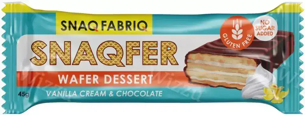 Батончик вафельный SNAQ FABRIQ Ванильный крем и бельгийский шоколад 45г