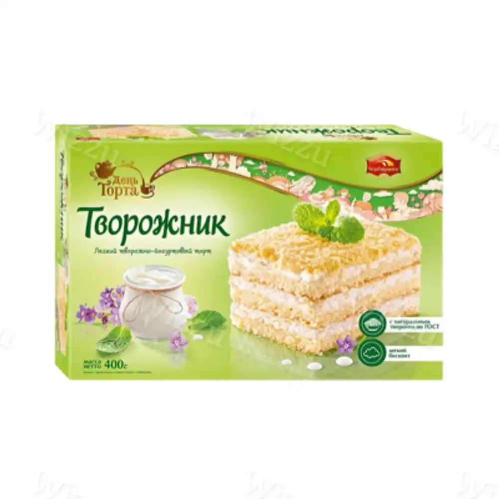 Торт Творожник "Черемушки" творожно-йогуртовый 350г