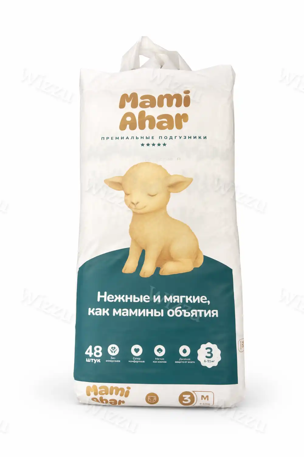 Детские подгузники "Mami Ahar" размер 3- М (6-11кг) 48шт