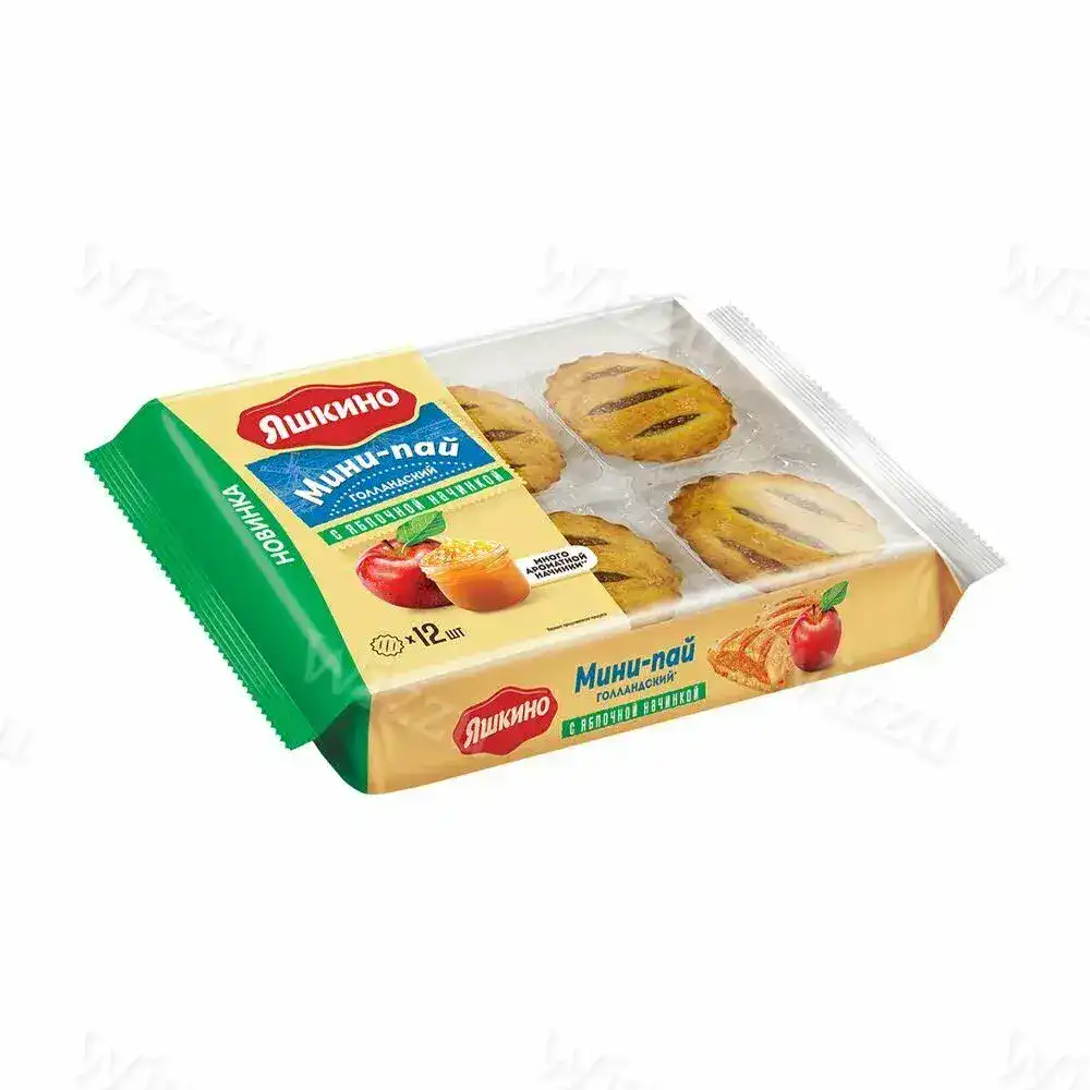 Печенье Яшкино мини-пай с Яблочной начинкой 360гр