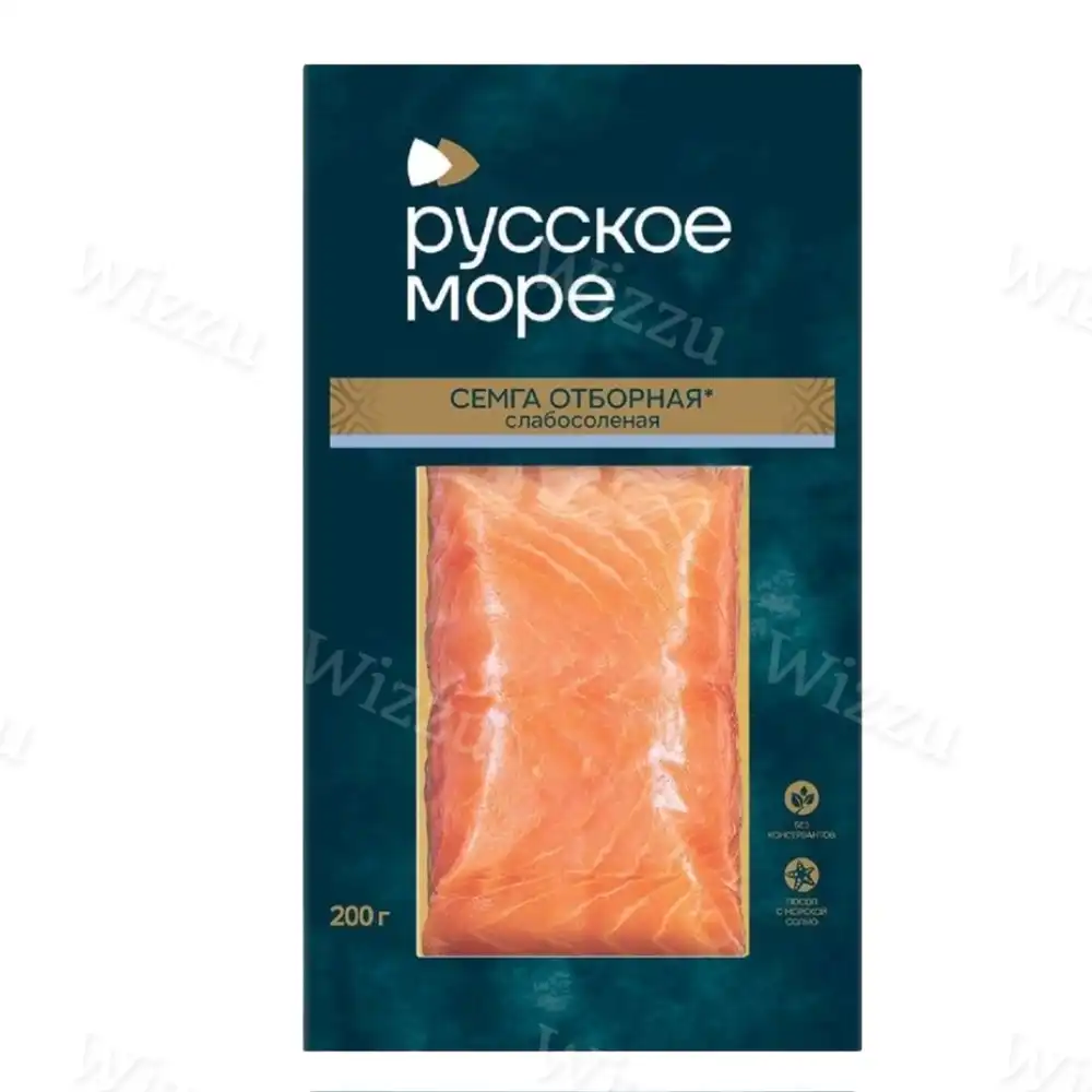 Семга филе-кусок лосось атлан.слабосолн.Мое Море 200гр