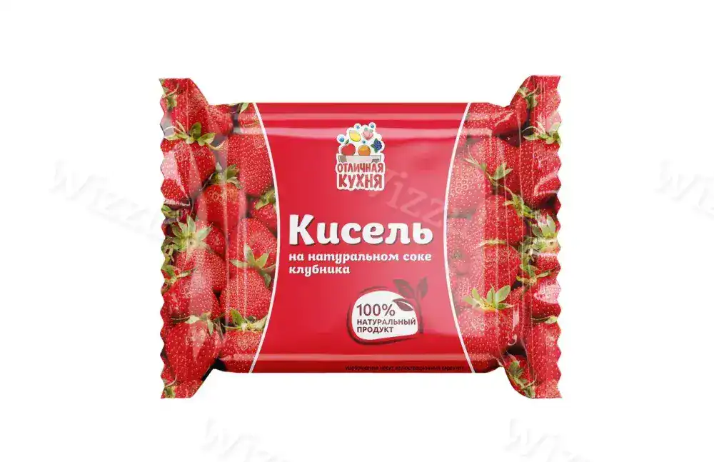 Кисель брикет Клубника ТУ 200гр