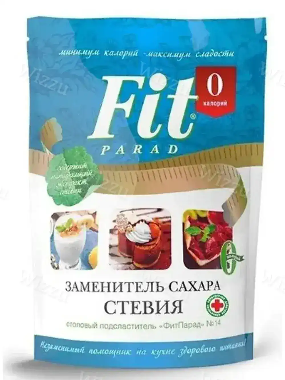 Смесь подсластителей "ФитПарад № 14 СТЕВИЯ" СТИКИ- 60шт на основе эритритола