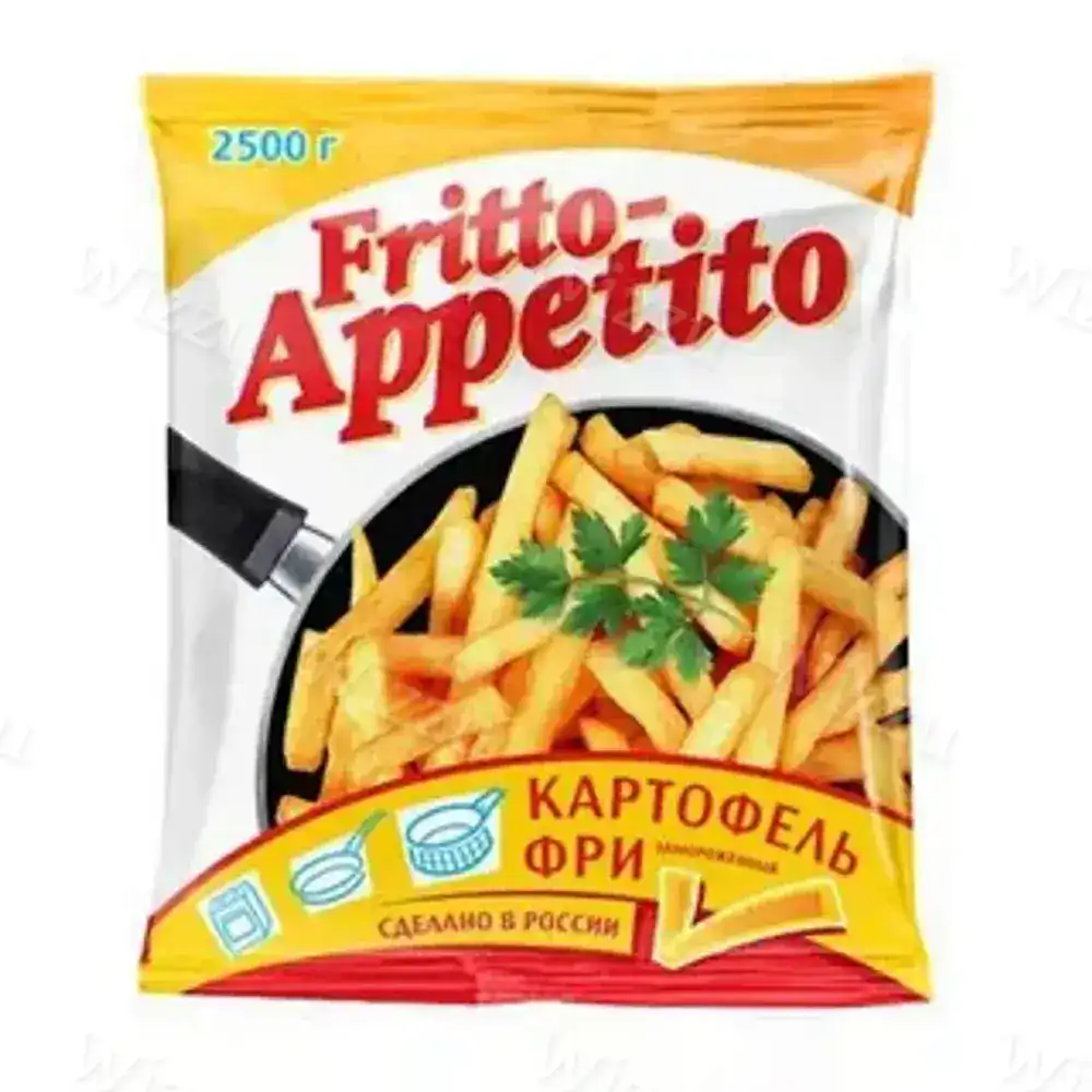 Картофель фри зам.рифленные 10мм 4*2,5кг "Fritto Appetito"
