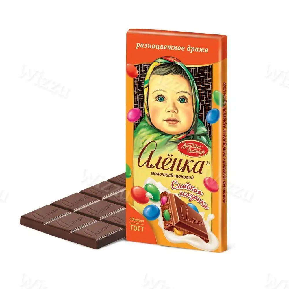 Шоколад Аленка разноцветное драже 90гр