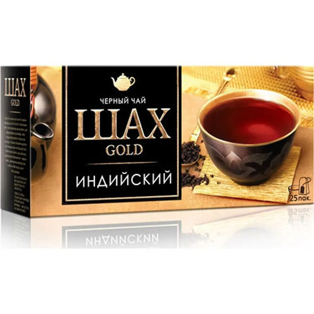 Чай черный гранулированный Шах Gold Индийский, 2г х 25пак