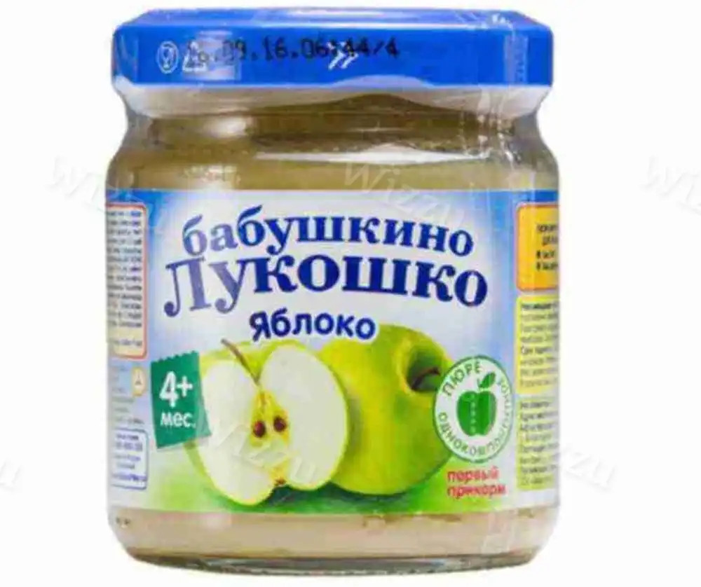 Детское пюре "Бабушкино лукошко" Яблоко 100г
