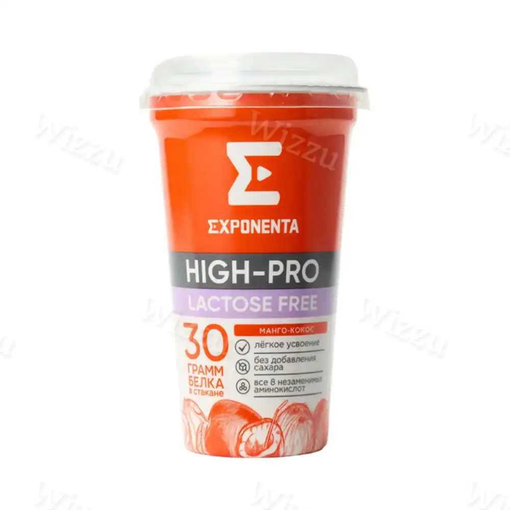 Напиток Exponenta High-pro безлактозный Манго-Кокос 250гр