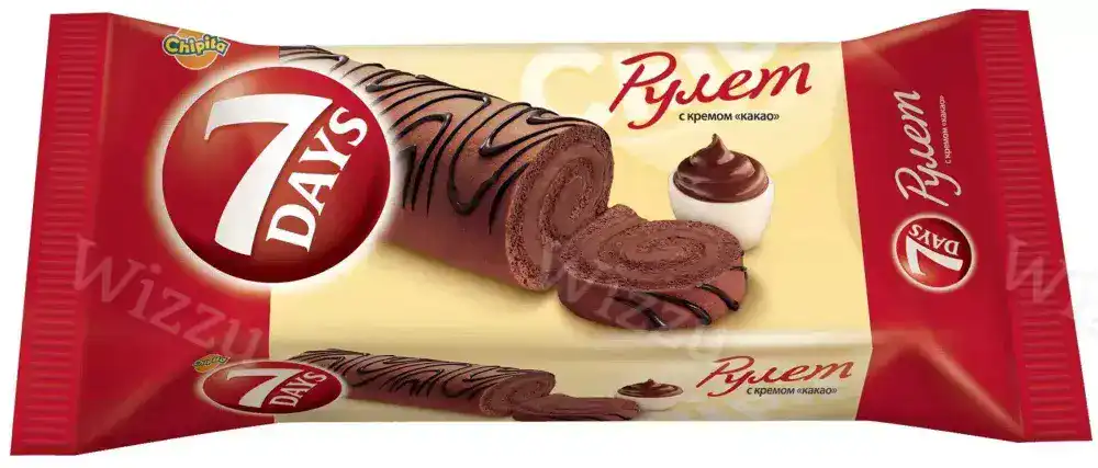 Рулет 7Days 300г Какао, шт