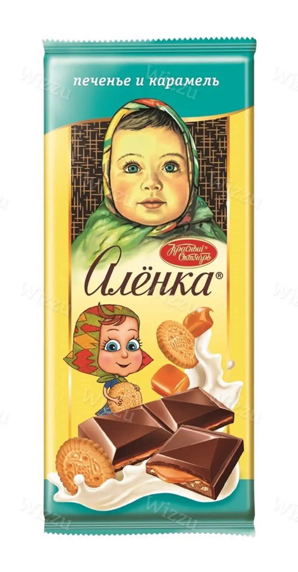 Шоколад Аленка Печенье и Карамель 87гр