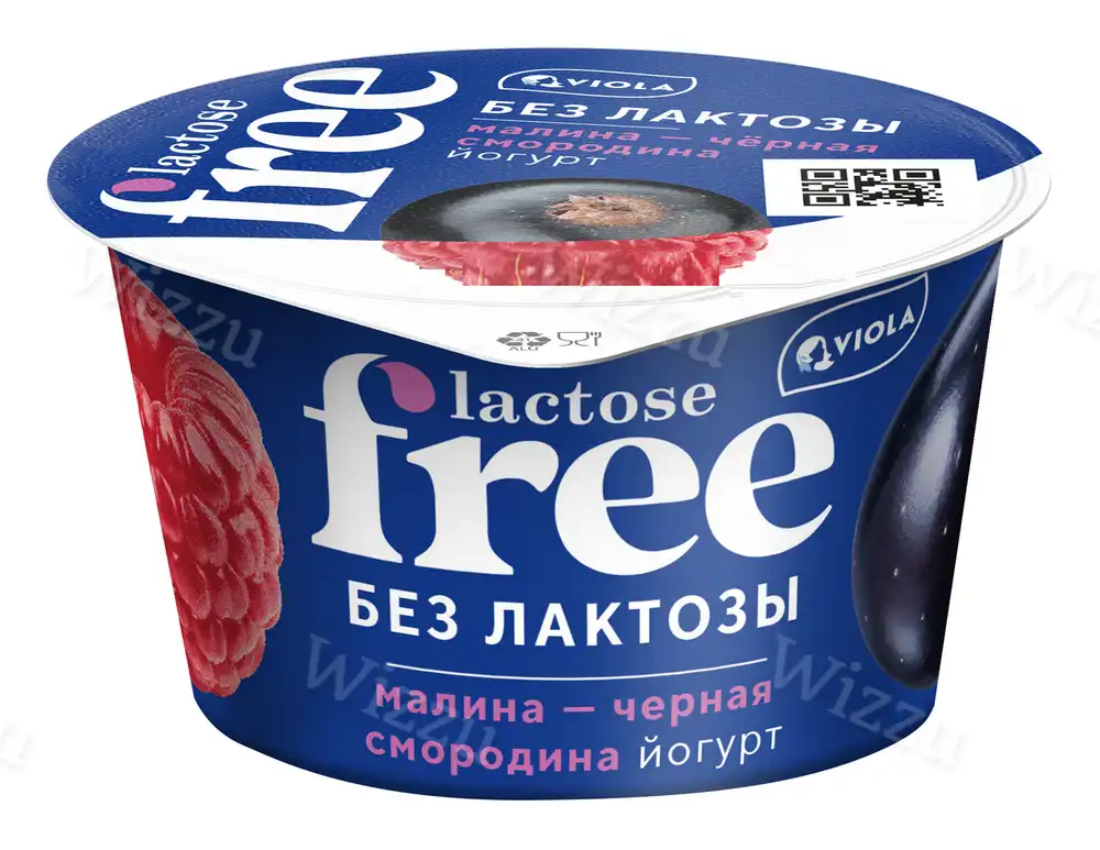Йогурт безлак. Free Малина - Черная смородина 2,7% 180гр