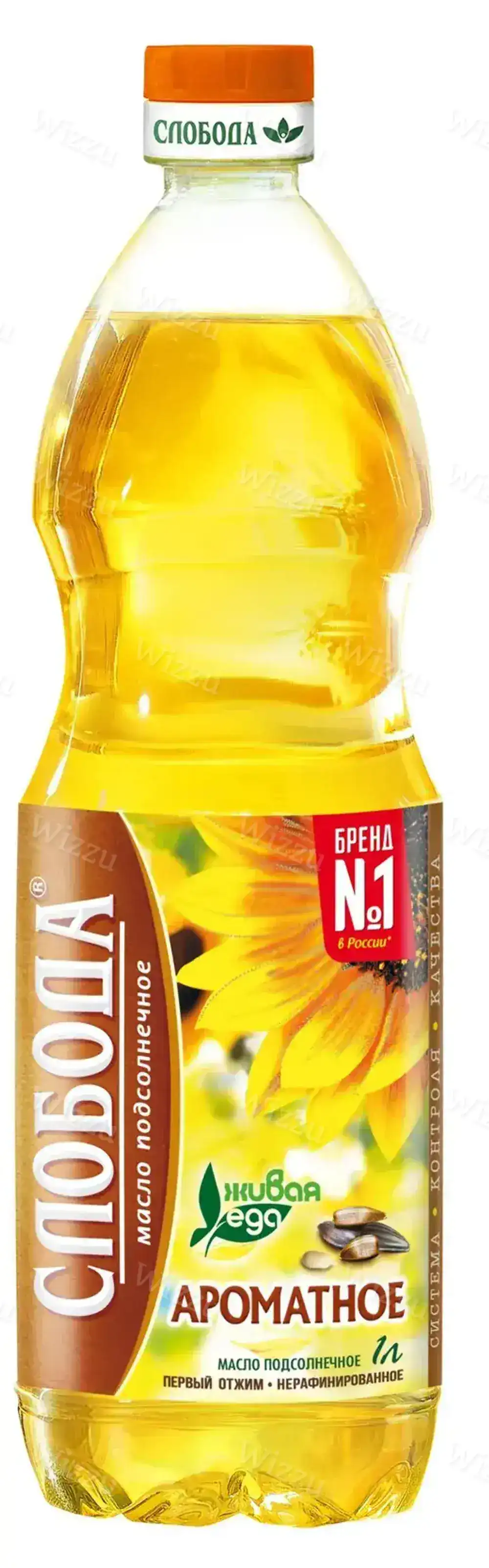 Масло подсолнечное Слобода нераф 1сорт 1л, шт