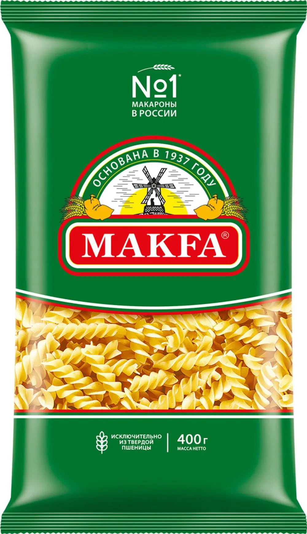 Макароны Макфа Спирали, 400г