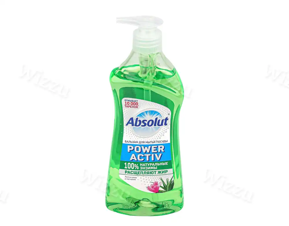 Жидкое моющее средство для посуды Absolut Power Activ листья алоэ и магнолия 500гр