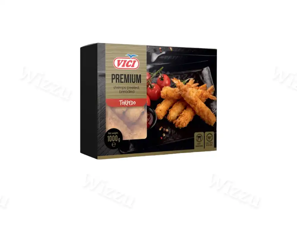 Креветки зам.VICI очищ.с хвостиком в панировке TORPEDO 1кг