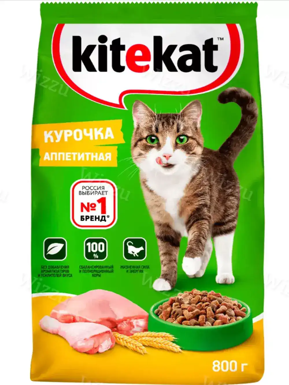 Корм сух Китекат д\к курочка аппетитная 800гр