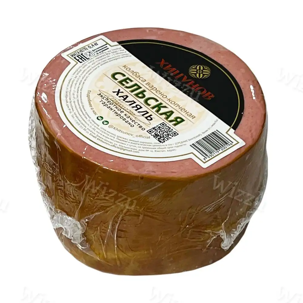 Колбаса в\к Сельская в\у Хицунов 0,45 вес.