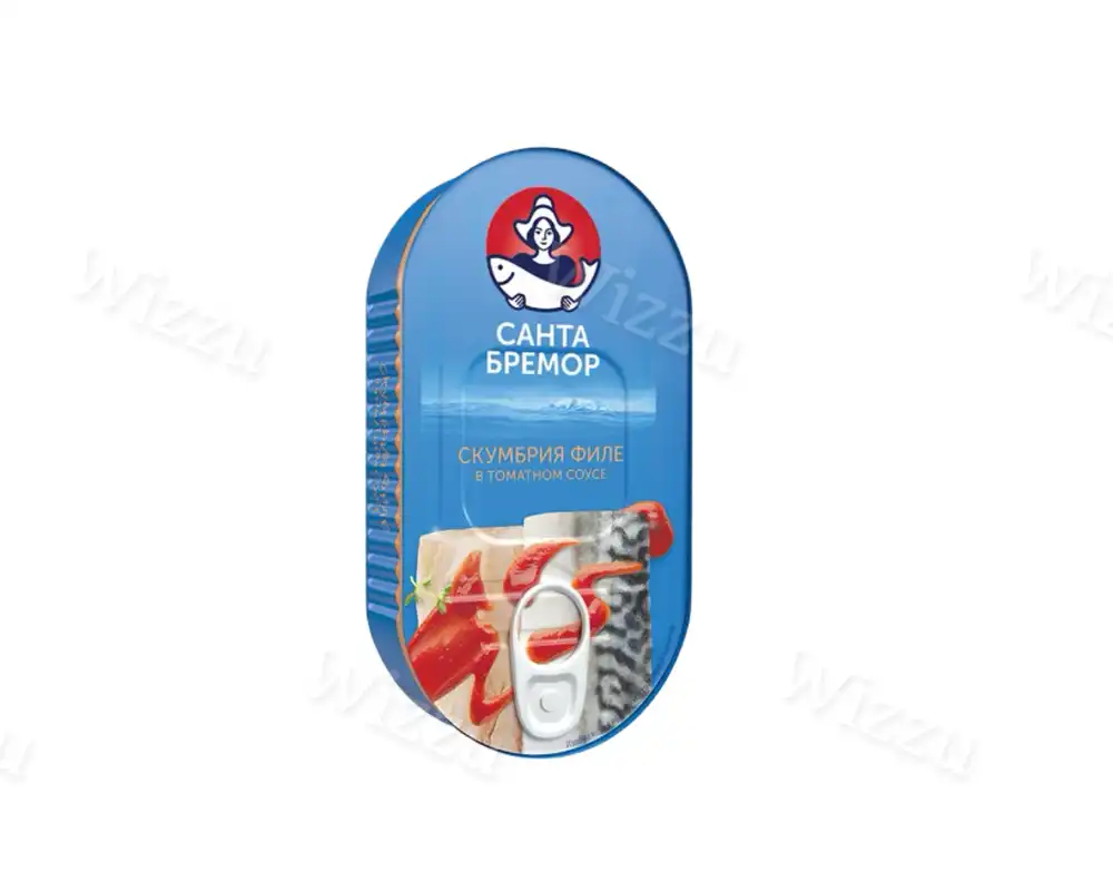 Скумбрия Санта Бремор филе в томат соусе 175 г, шт