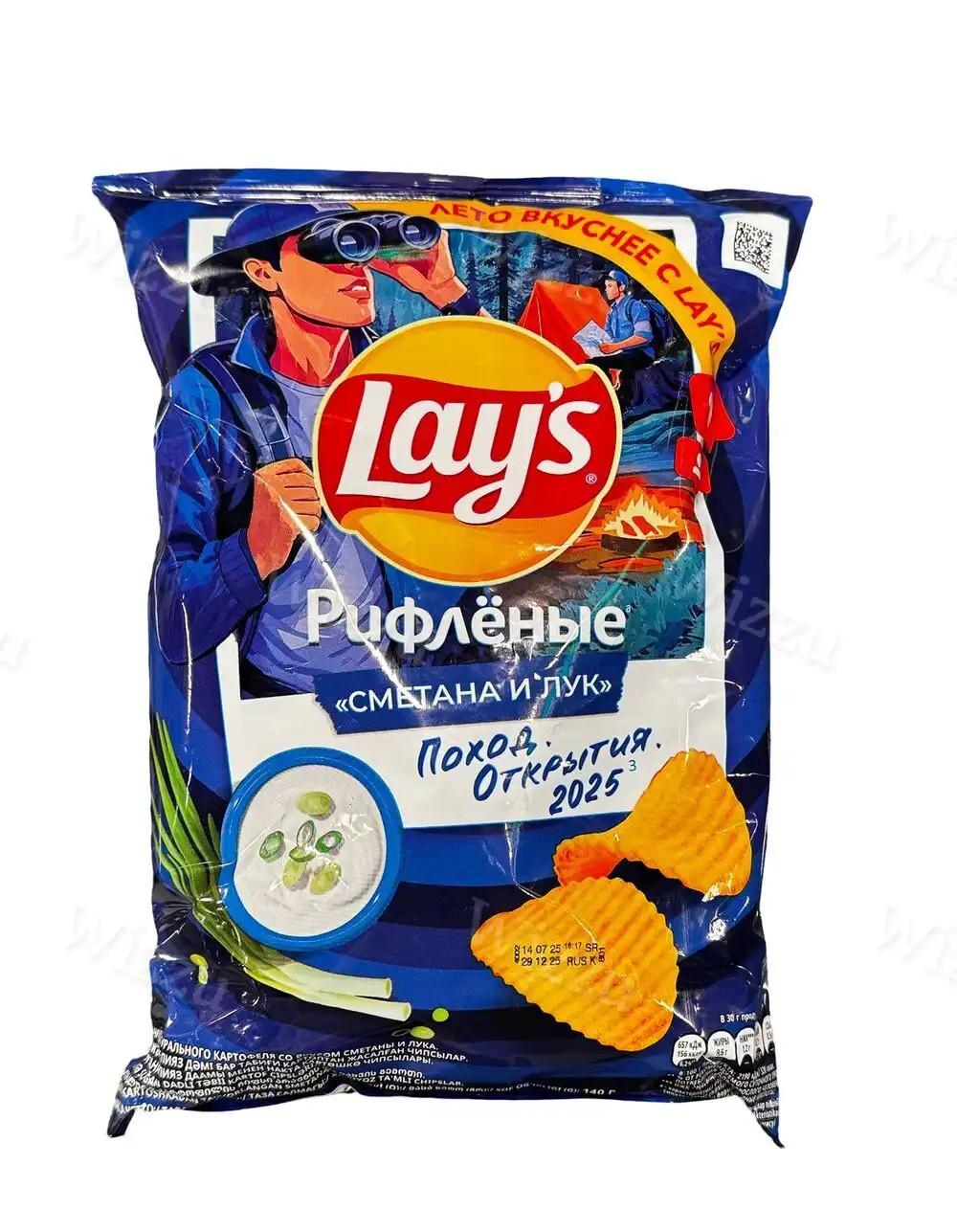 Чипсы Лейс 140г Сметана Лук, шт