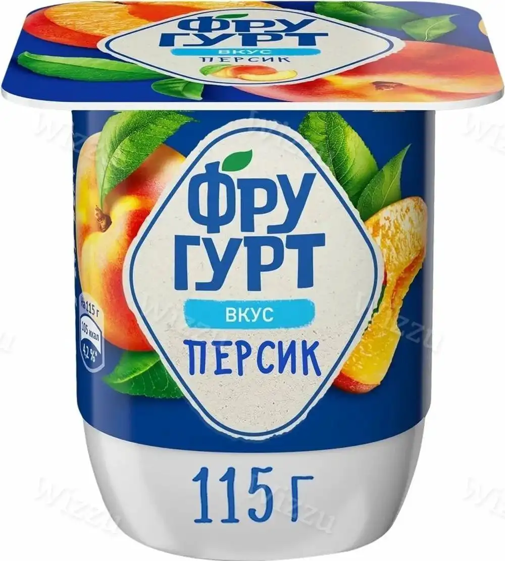 Йогуртный продукт Фругурт 2,5% 115г персик, шт