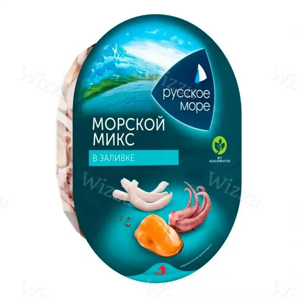 Коктейль из морепродуктов в заливке Русское Море Классик 180г, шт