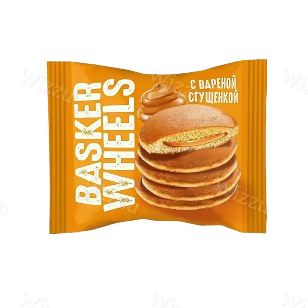 Пирожное Pancake Basker Wheels с вареной сгущенкой 36г