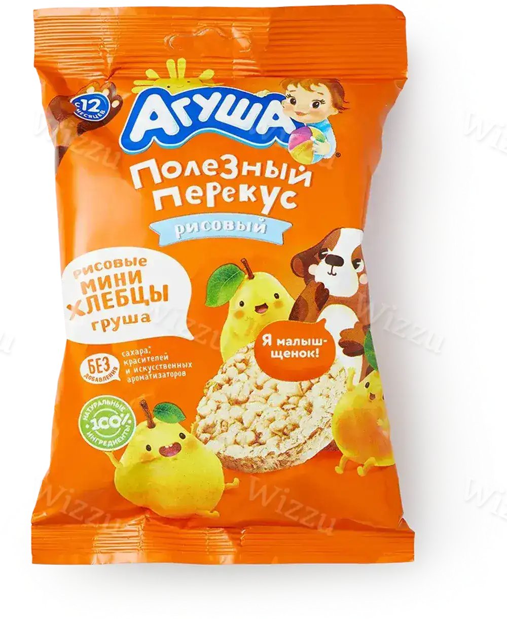 Хлебцы рисовые "Агуша" Груша 30г, шт