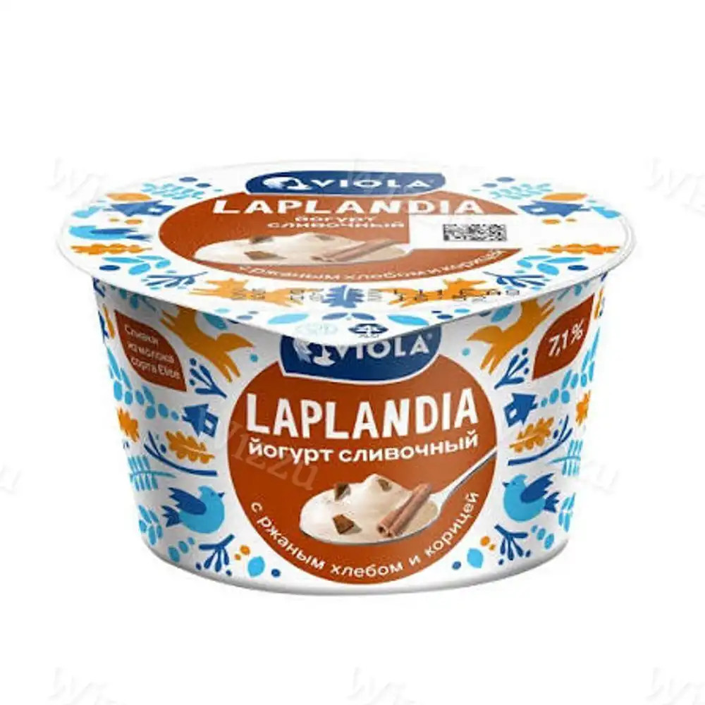 Йогурт Viola Laplandia Ржаной хлеб и Корица 7,1% 180гр