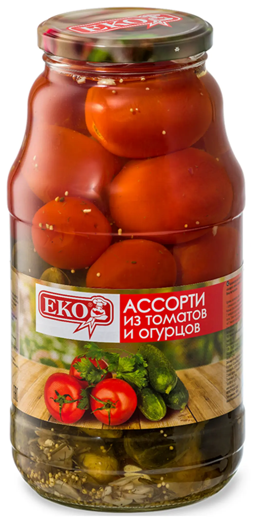 Ассорти из томатов и огурцов "ЕКО" 1800мл