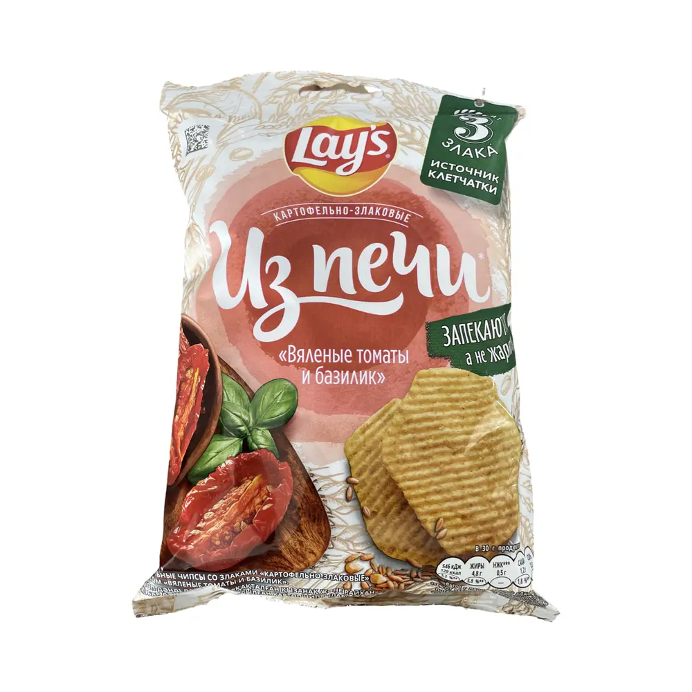 Lays из печи "Вяленые томаты и базилик" 81гр