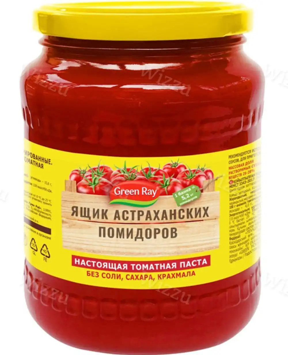 Томатная паста Ящик Астраханских помидоров 490гр
