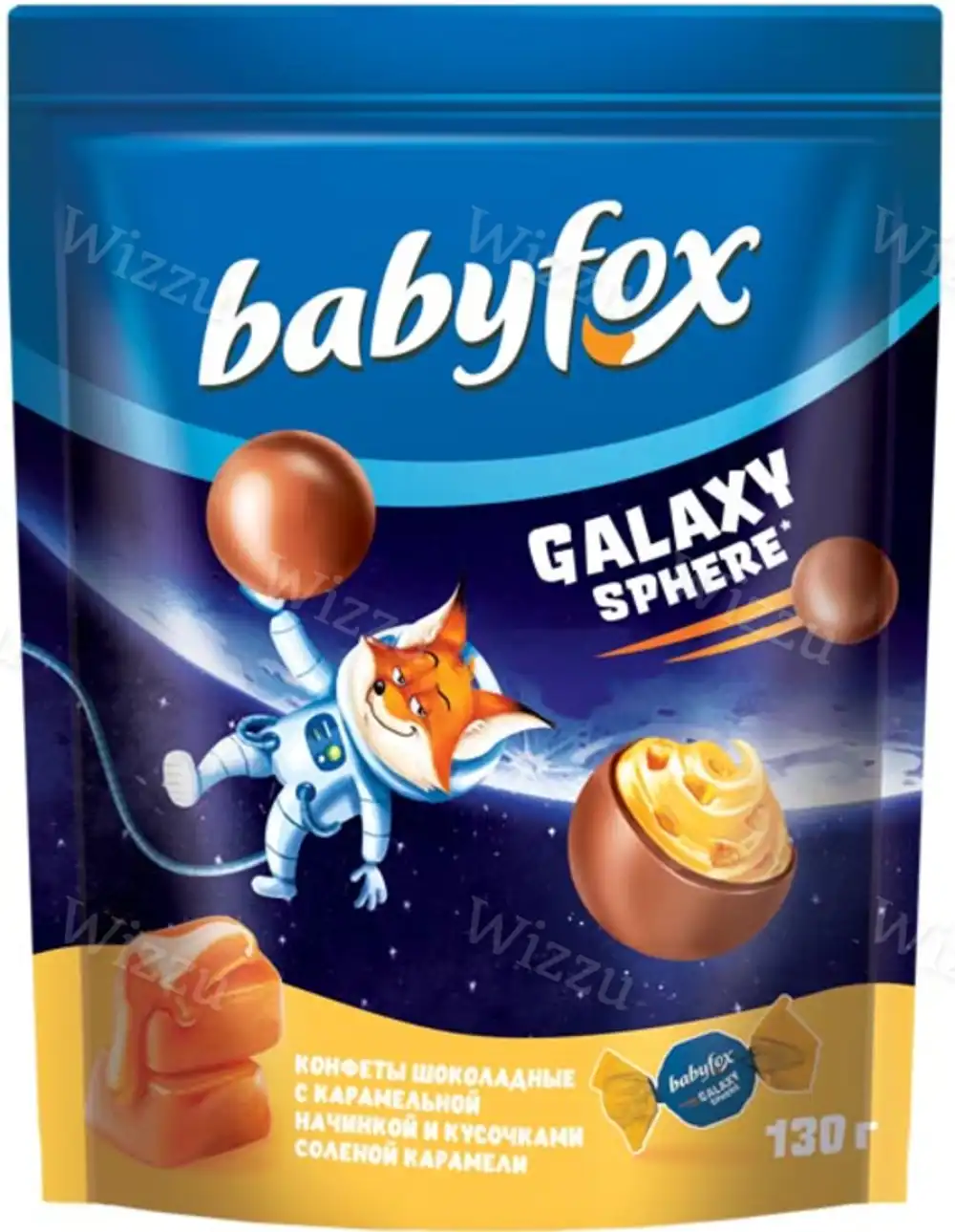 Шоколадные конфеты Babyfox Galaxy с соленой карамелью 130гр