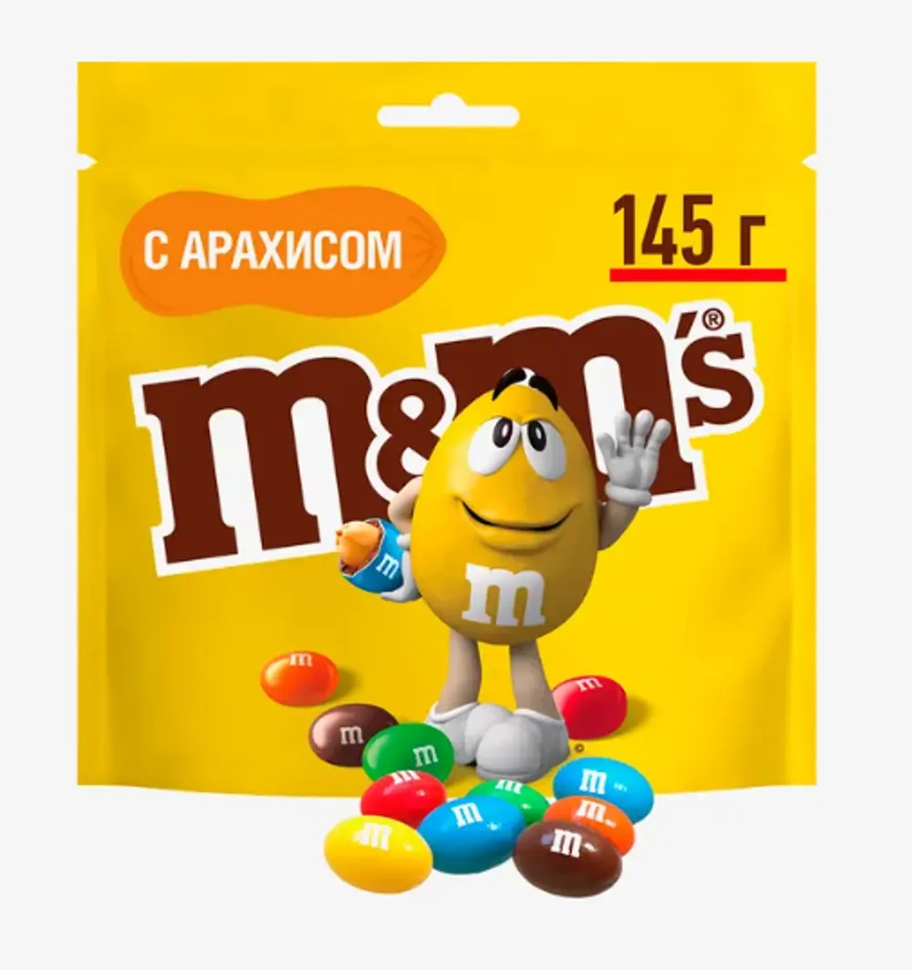 Драже M&M's с арахисом, 145г