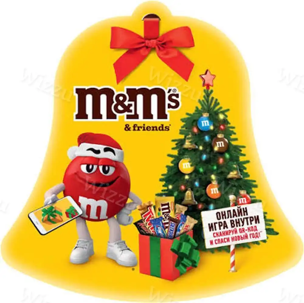 Подарочный кондитерский набор М&М`S Колокольчик 168г