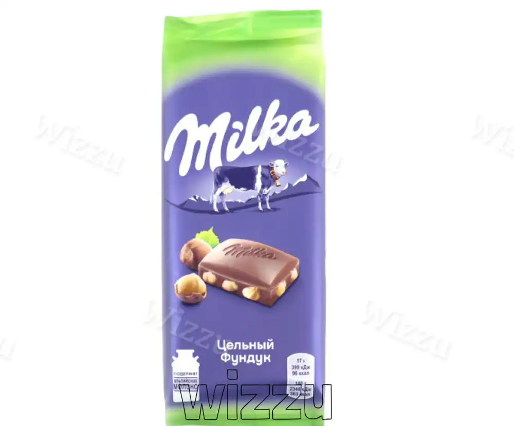 Шоколад "Milka" Цельный фундук 80г