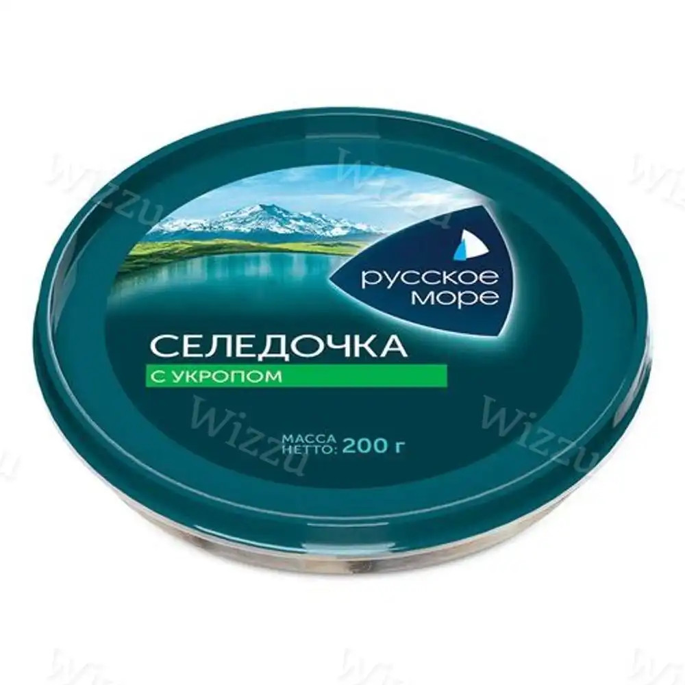 Сельдь шайба "Русское море" тихоокеан. слабосол. с Укропом 200гр. (14шт)