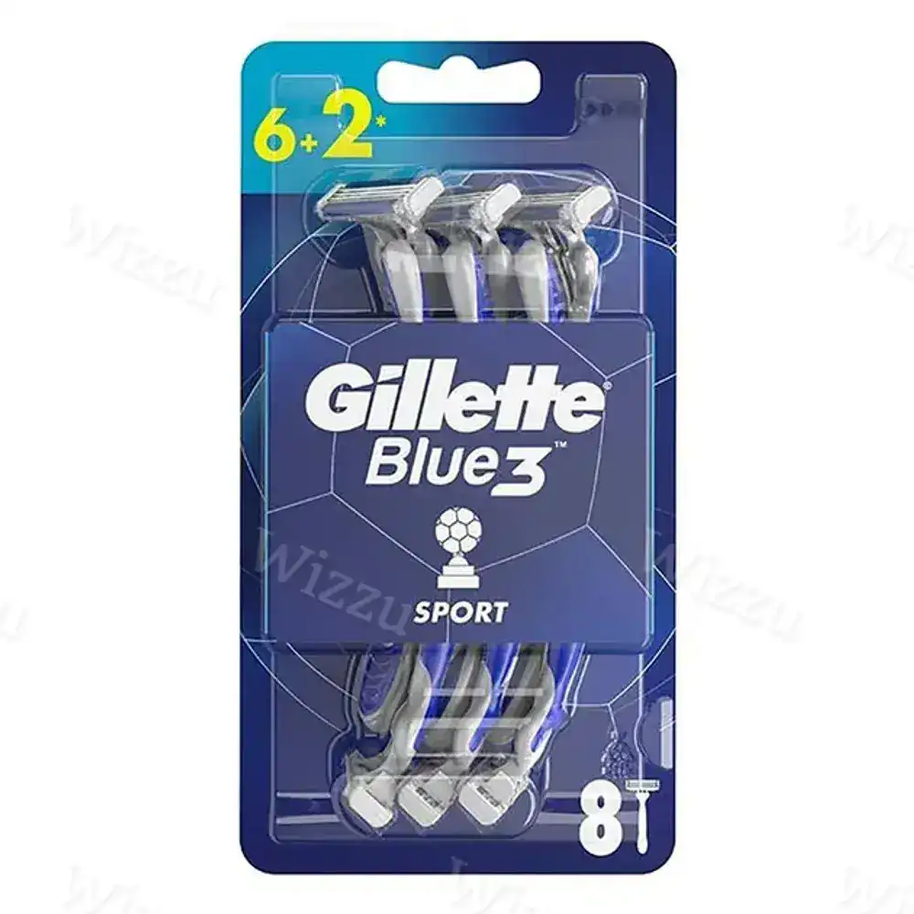 Одноразовые бритвы для мужчин Gillette - 3 Blue Sport 8шт