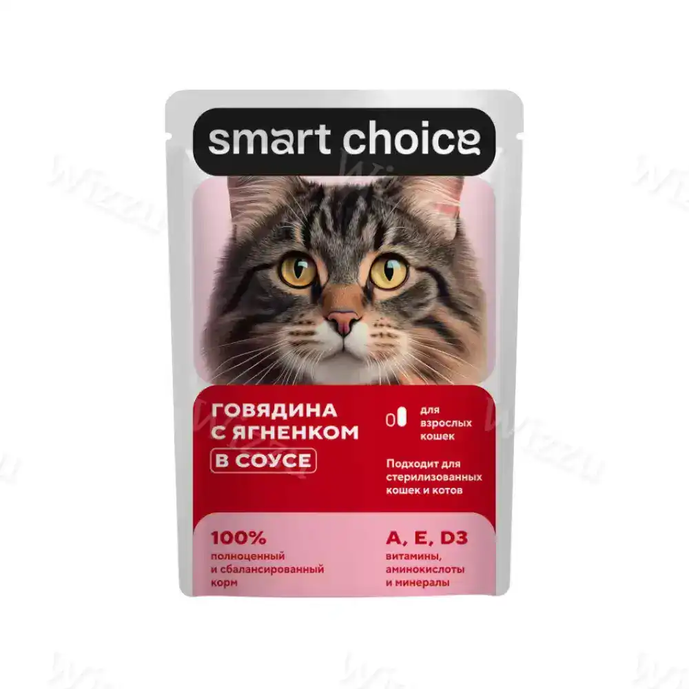 Smart Choice говядина с ягненком 75гр