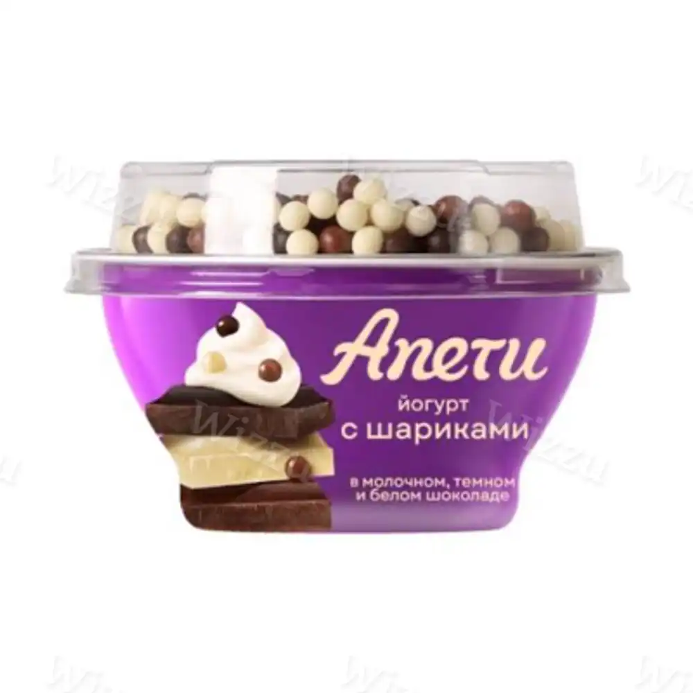 Йогурт Савушкин Апети Пломбир 5% 105г Злаковые шарики покр шок, шт