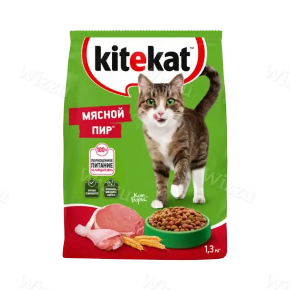 Корм KiteKat подушечки Мясной пир 1,3кг