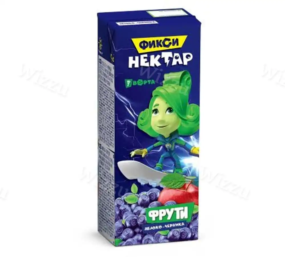 Нектар "Маленькое Счастье" Фиксики Фрути Яблоко-черника 0,2л