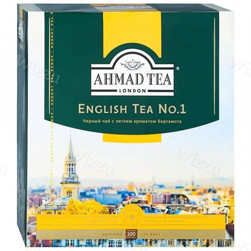 Чай "Ahmad Теа"English Tea №1 Черный чай с легким ароматом бергамота пакет.100