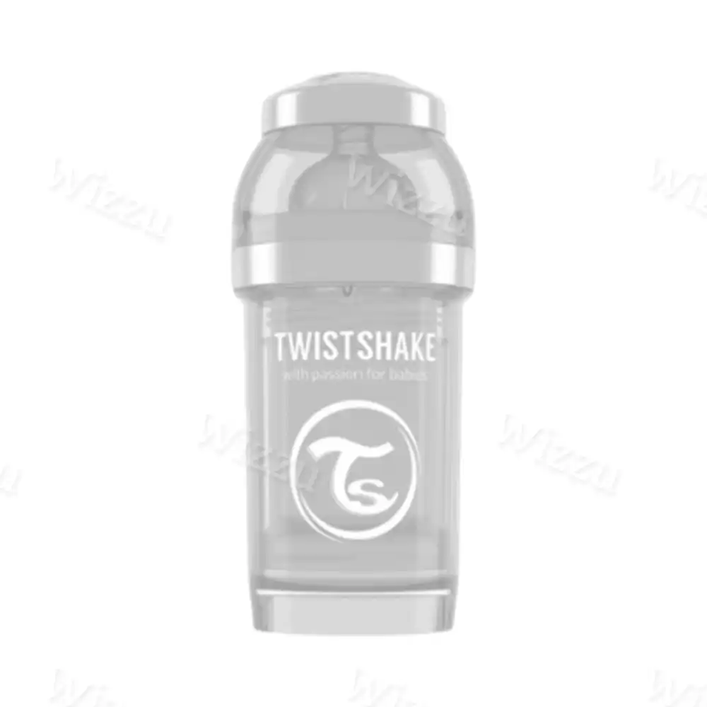 Антиколиковая бутылочка Twistshake для кормления 180 мл Белый Бриллиант (Diamond)