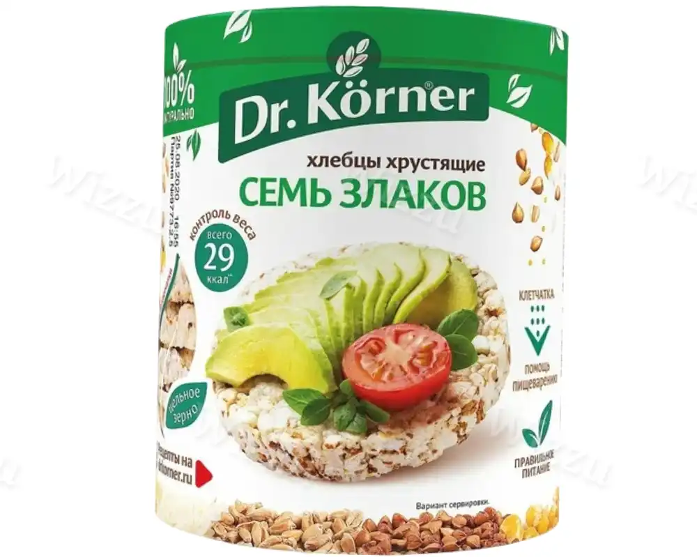 Хлебцы Др Корнер 7 злаков 100г, шт