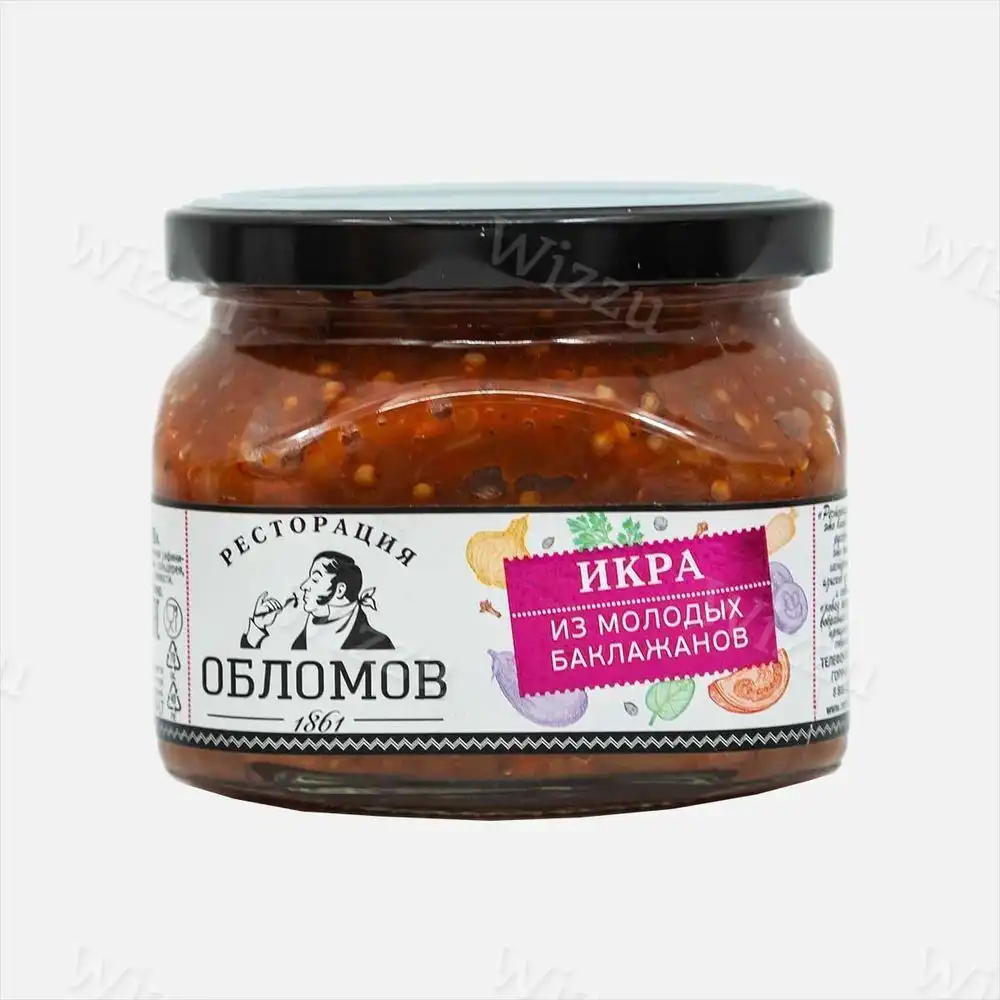 Икра из молодых баклажанов ст.б "Ресторация Обломов" 320гр