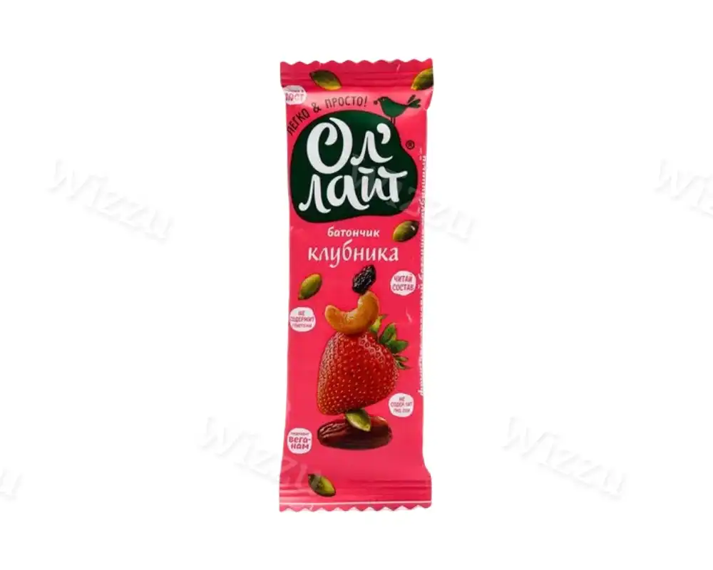 Батончик Ол лайт Клубника 30г