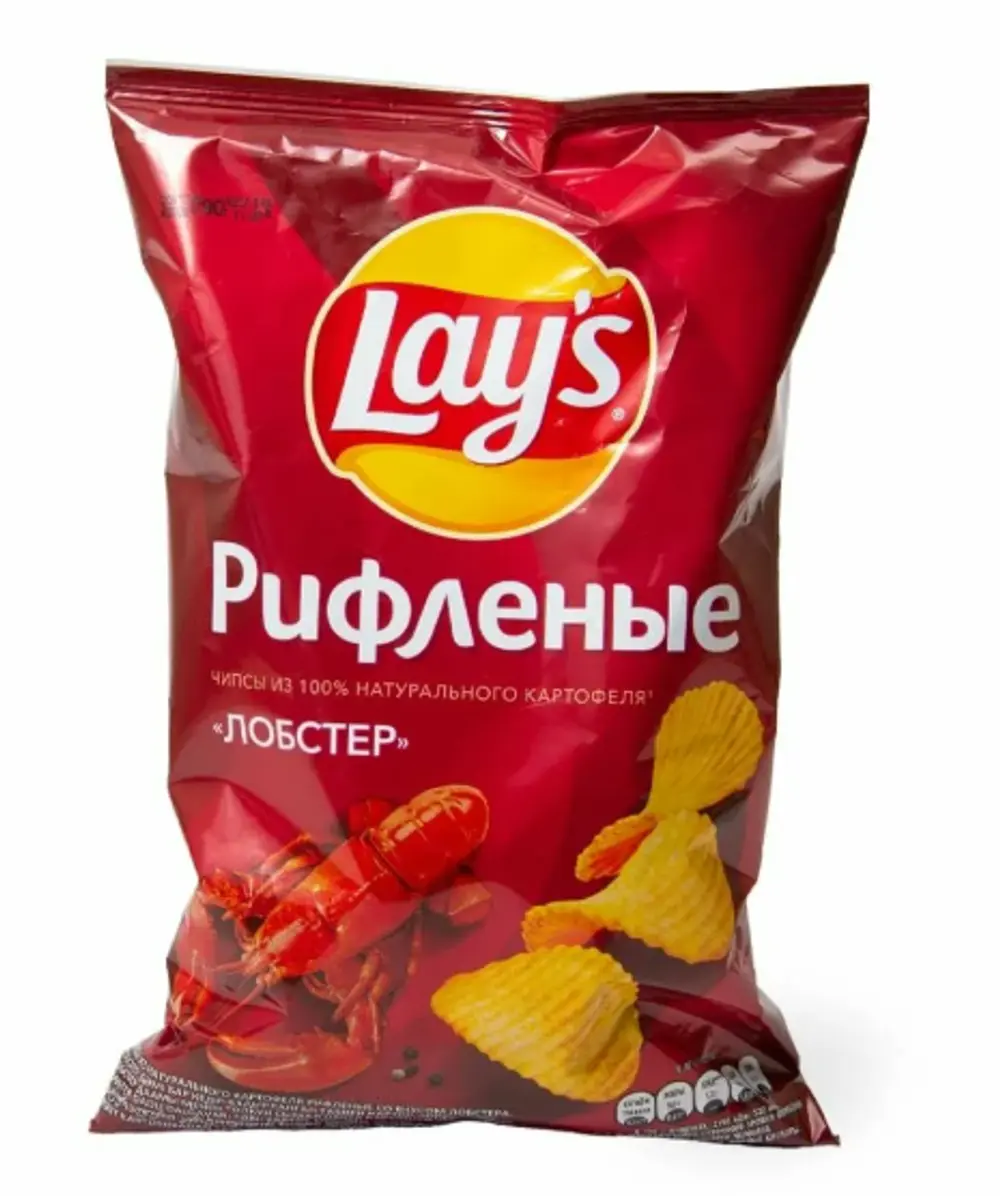 Чипсы картофельные Lays рифленые Лобстер, 140г