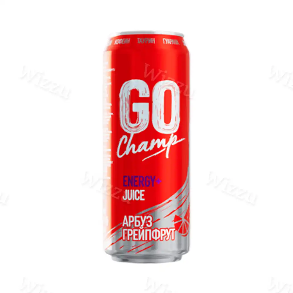 Энергетический напиток GO Champ Арбуз-Грейпфрут жб.450мл